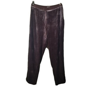 Cami NYC Velvet‎ Pants Small REVOLVE Straight Leg Mauve Lined High Rise